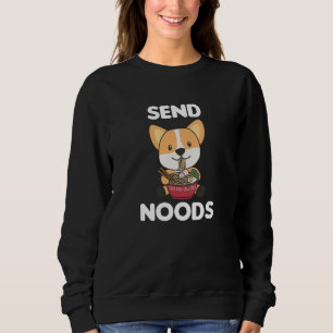 Sudadera Corgi Send Noods Ramen Cute Kawaii Dogs