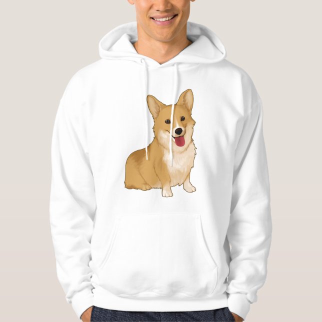 Sudadera Corgi sonriente (Anverso)