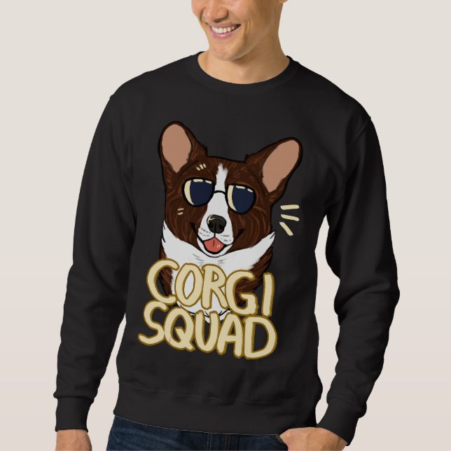 Sudadera Corgi Squad Brindle (Anverso)