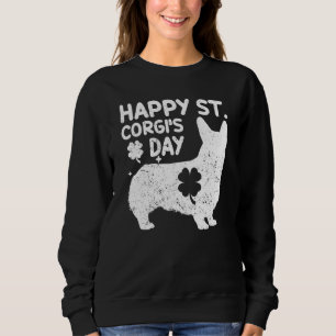 Sudadera Corgi St Patricks's Day Lucky Mama Dog Mom