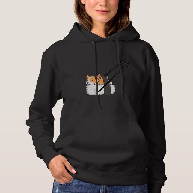 Sudadera Corgi Sushi 1217 (Anverso)
