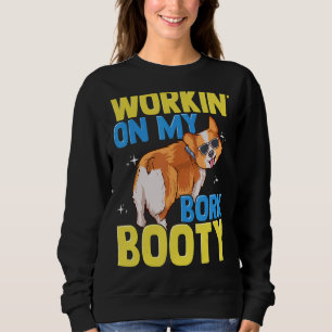 Sudadera Corgi Trabajando En Mi Bebé Borgo Cute Corgi Dog B