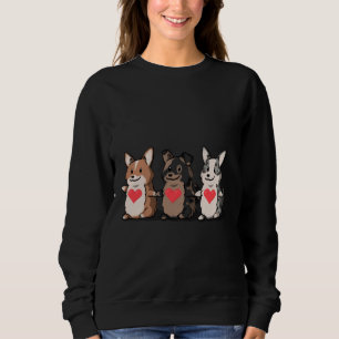 Sudadera Corgi Triple amor