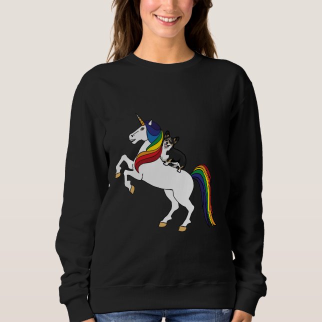 Sudadera Corgi Unicorn (Anverso)