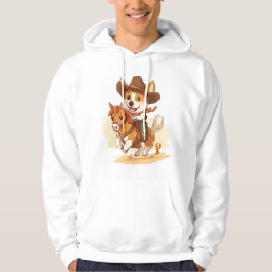 Sudadera Corgi Vaquero � Perro Rodeo Occidental