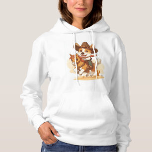 Sudadera Corgi Vaquero � Perro Rodeo Occidental