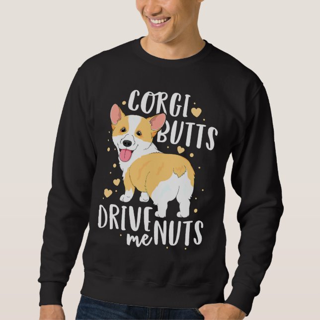 Sudadera Corgi Welsh Dog Butts Me Maneja Nube (Anverso)