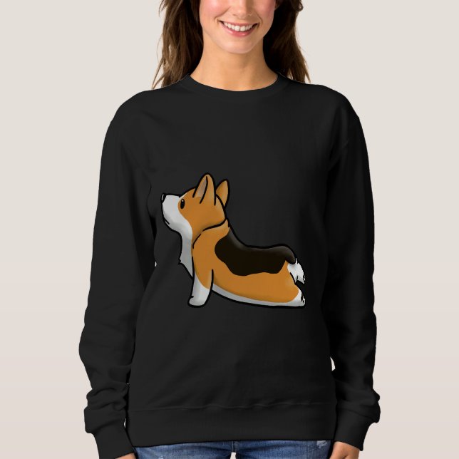 Sudadera Corgi Yoga Pose (Anverso)