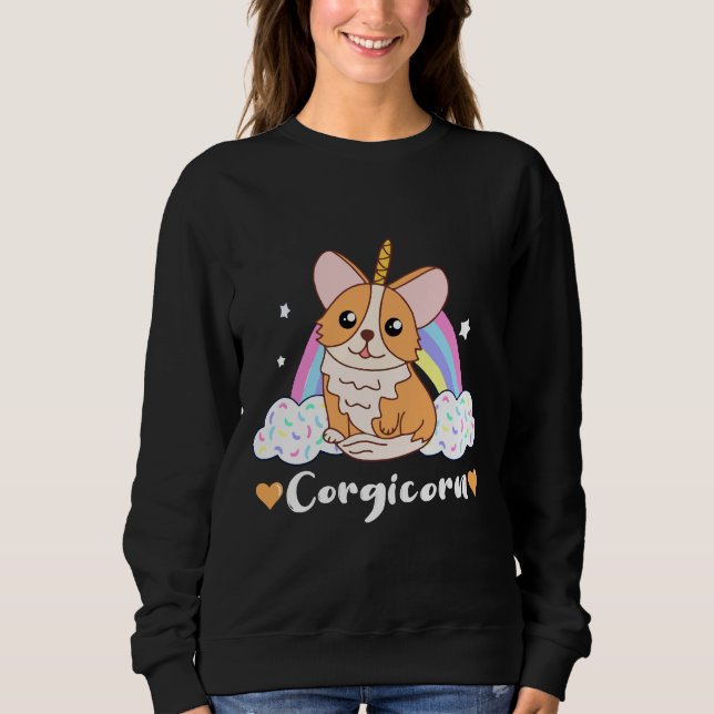Sudadera Corgicornio 1182 (Anverso)