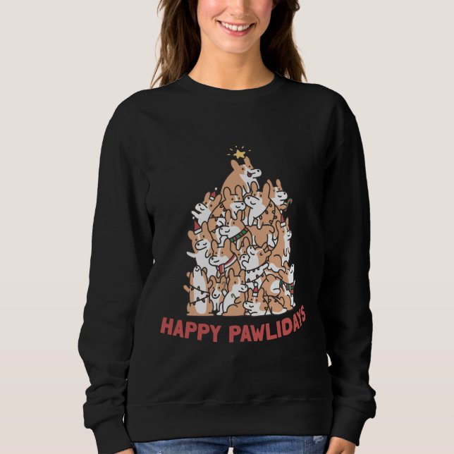 Sudadera Corgies Navidades (Anverso)