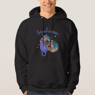 Sudadera Corn de helado de Bulldog francés unicornio