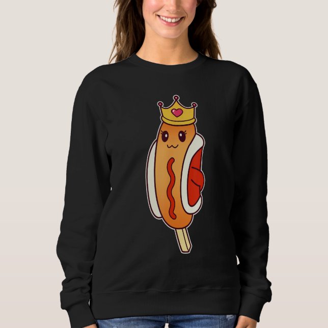 Sudadera Corn Dog Queen   Foodie (Anverso)