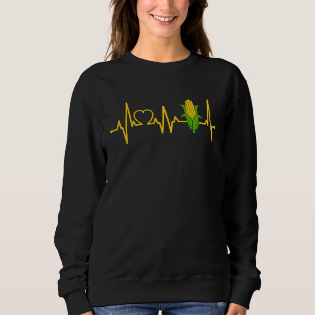 Sudadera Corn Heartbeat Famer Corns Farming (Anverso)
