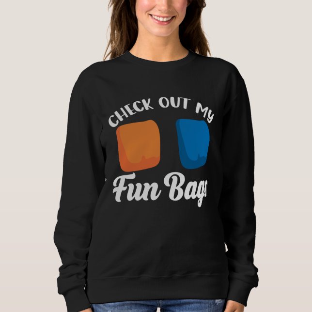 Sudadera Cornhole Check Out My Fun Bags Team (Anverso)