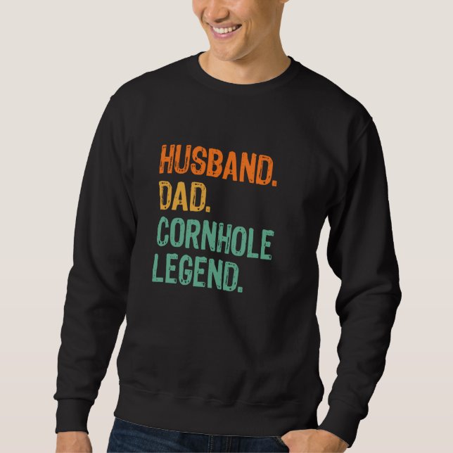 Sudadera Cornhole Dad Funny Legend (Anverso)