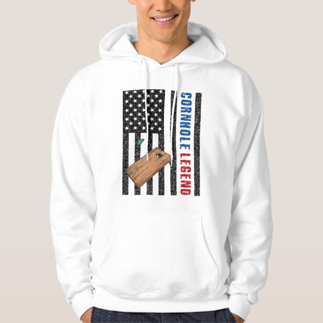 Sudadera Cornhole Legend USA (Anverso)