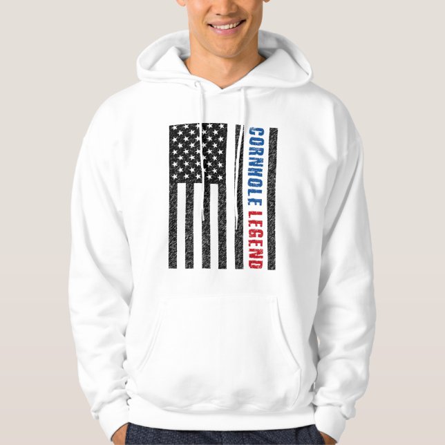 Sudadera Cornhole Legend USA (Anverso)