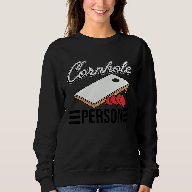 Sudadera Cornhole Person   Cornhole (Anverso)