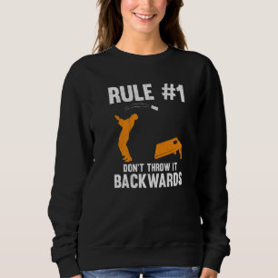 Sudadera Cornhole Team Rule no lo arroje al revés Cornho