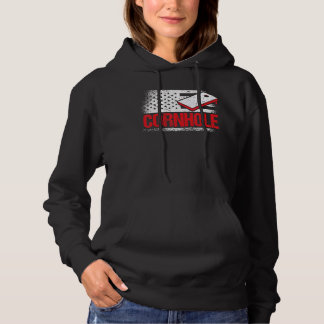 Sudadera Cornhole Torneo Cornstar Hole Rojo Blanco