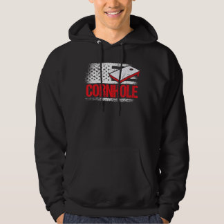 Sudadera Cornhole Torneo Cornstar Hole Rojo Blanco