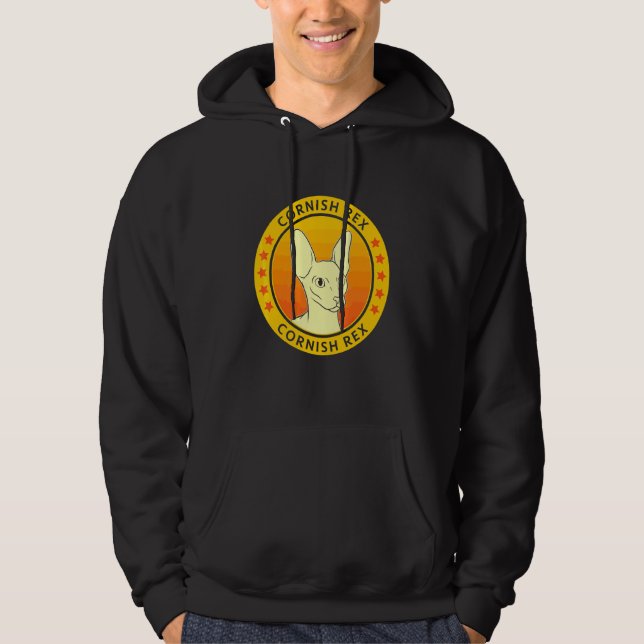 Sudadera Cornish Rex Cat Retrato (Anverso)