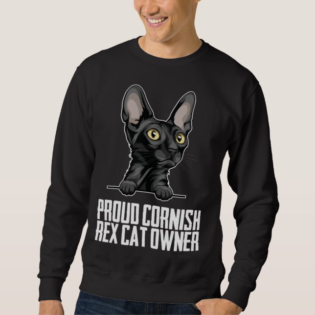 Sudadera Cornish Rex mom  Cornish Rex kitten  Cornish Rexs (Anverso)