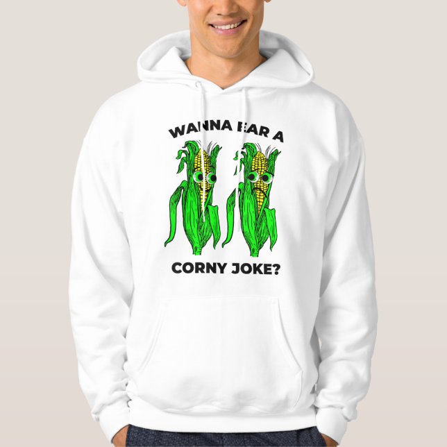 Sudadera Corny Chiste meme Oreja de Corn Pun gráfico (Anverso)