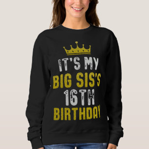 Sudadera Corona Amarilla Cumpleaños 16 Para Hermana De Herm