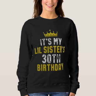 Sudadera Corona Amarilla Cumpleaños 30 de Hermana De Herman