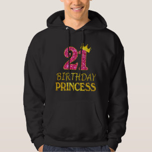 Sudadera Corona Cumpleaños 21 Princesa Chica 21 Años 21s