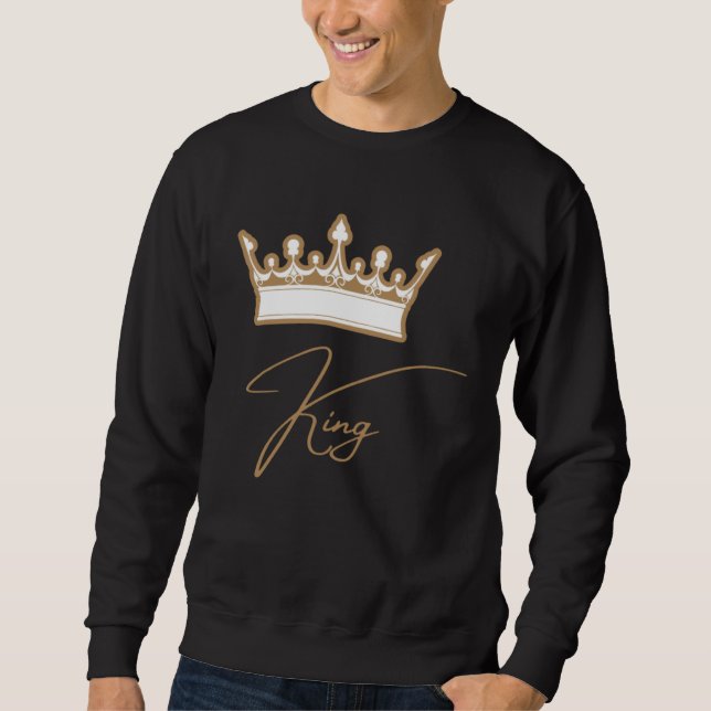 Sudadera Corona De Rey Para Él o Ella (Anverso)