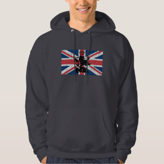Sudadera Corona del león de Union Jack (rasguñada)