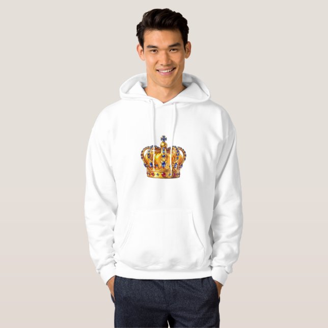 Sudadera Corona dorada real (Anverso completo)