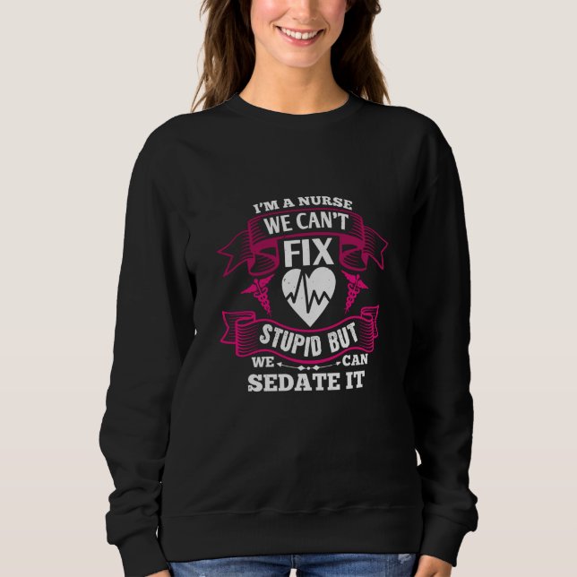 Sudadera Corona Nurses - Enfermeras de América (Anverso)