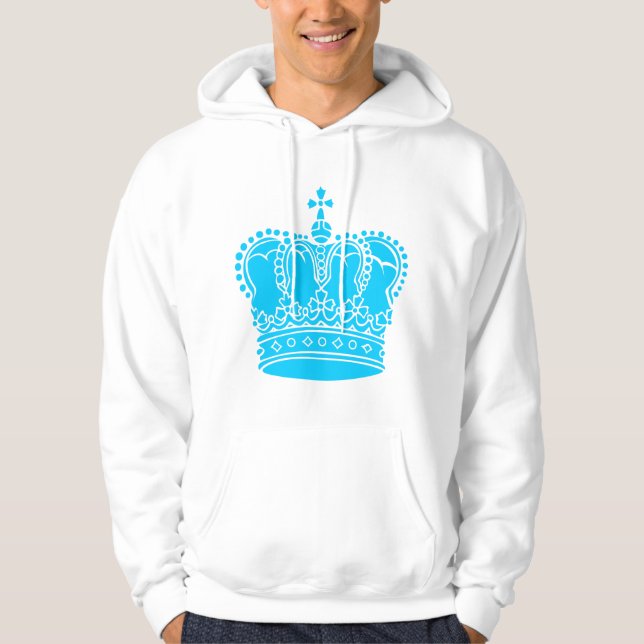 Sudadera Corona Real - Cielo (Anverso)