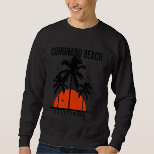 Sudadera Coronado Beach California Surfing Surboard