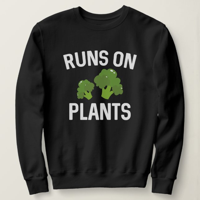 Sudadera Corre Sobre Las Plantas (Anverso del diseño)