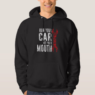 Sudadera Corre Tu Coche No Tu Boca Garage Distressed Mech