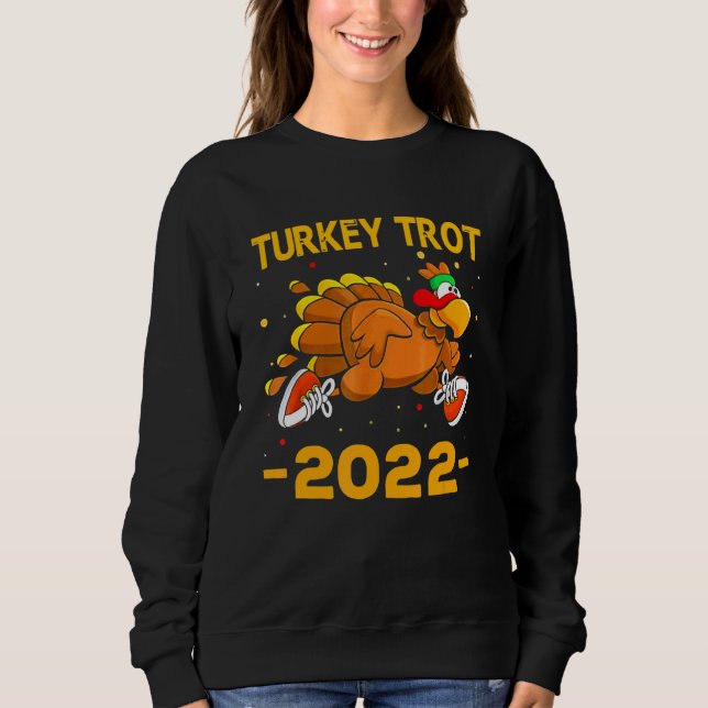 Sudadera Corre Turkey Trot 2022 Huffin The Stuffin Día de A (Anverso)