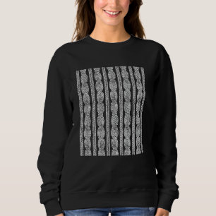 Sudadera Correa de cable de línea inquebrantable negro gráf