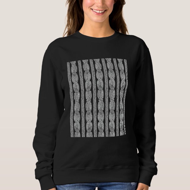 Sudadera Correa de cable de línea inquebrantable negro gráf (Anverso)
