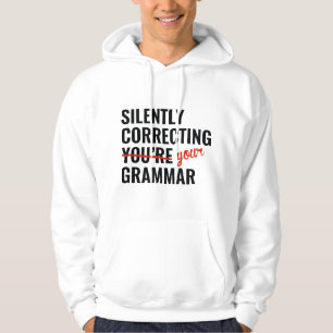 Sudadera Corrección silenciosa de la gramática