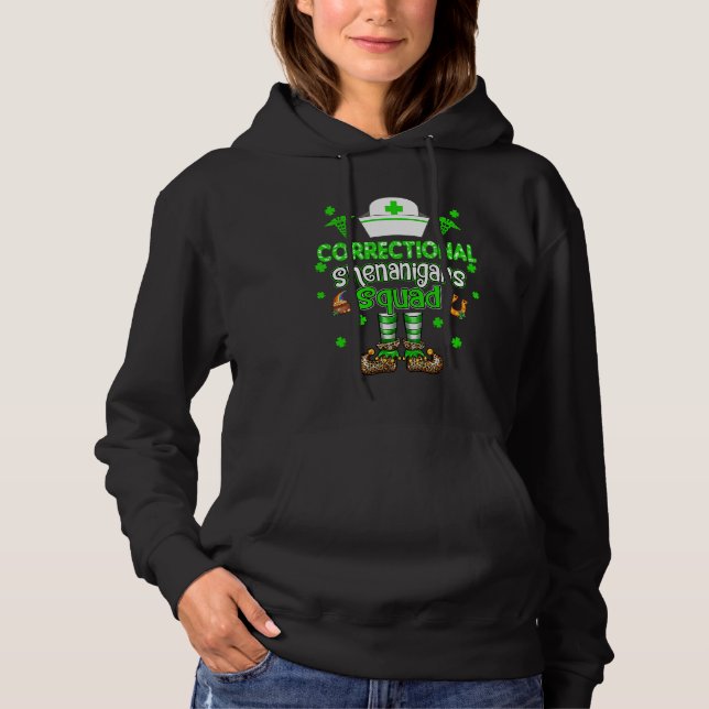 Sudadera Correctional Shenanigans Squad Family Nurse St Pat (Anverso)