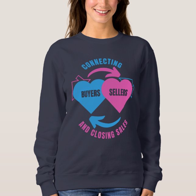 Sudadera CORREDOR DE BIENES RAÍCES Conectando Compradores V (Anverso)