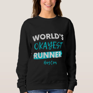 Sudadera Corredor Más o Menos del Mundo Boston Massachusett