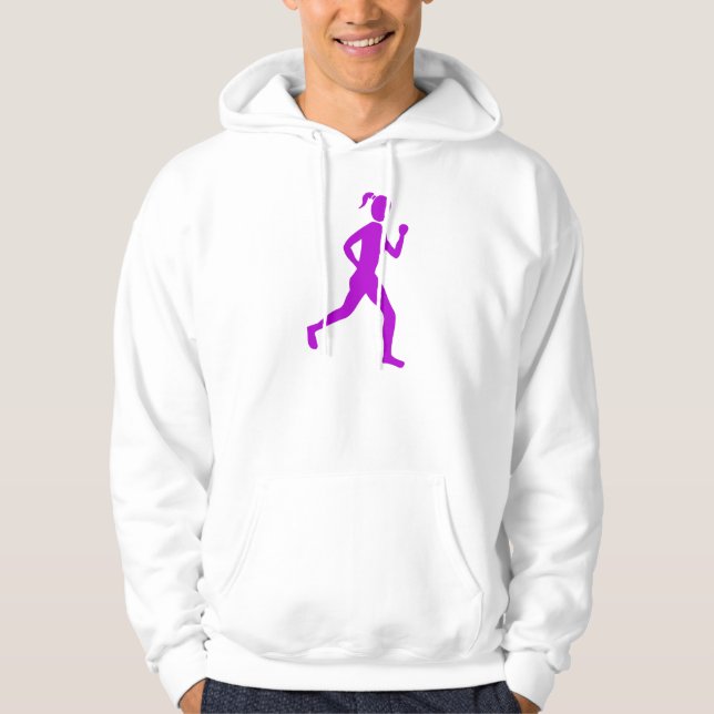 Sudadera Corredora (hembra) - Púrpura (Anverso)