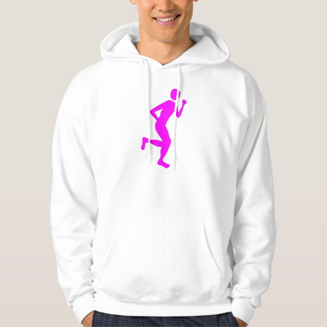 Sudadera Corredora (macho) - Magenta (Anverso)