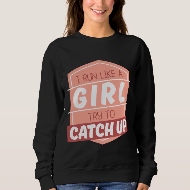 Sudadera Corredoras de regalos graciosos que corro como Chi (Anverso)