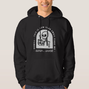 Sudadera Correo electrónico divertido me encontró enfermo c